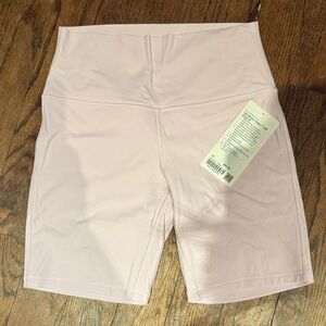 lululemon athletica Light Pink Bike Shorts